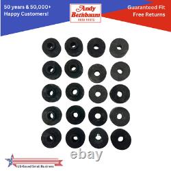 1937-1956 Dodge Plymouth Lower & Upper Body Mount Cushion Rubber Set Black