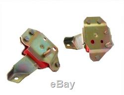 1984-1995 Mustang GT LX 5.0 V8 Red Polyurethane Poly Engine Motor Mounts Pair