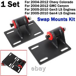 1 Set Swap Mounts For 2004-2012 Chevy Colorado GMC Canyon & 2005-10 Ls Gen3 Gen4