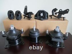 2003-2007 Honda Accord (3.0l, V6, Manual) - Set 8 Engine, Trans. & Susp. Mounts