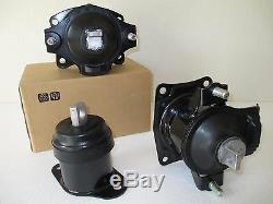 2004-2008 Set Of 3 Motor Mounts For Acura Tl With Manual Transmission