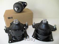 2004-2008 Set Of 3 Motor Mounts For Acura Tl With Manual Transmission