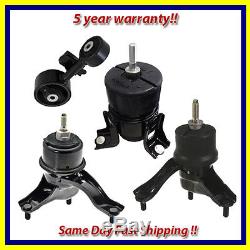2007-2009 Toyota Camry 2.4L Engine Motor & Trans. Mount Set 4PCS for Automatic