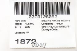 2022 NISSAN ALTIMA Engine Frame Mount