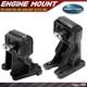 2Pcs Front LH & RH Engine Motor Mount for Dodge Ram 1500 2006-2007 V8 5.7L RWD