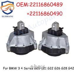 2x Engine Motor Mount For BMW 3 4 Series G20 G21 G22 G28 22116860489 22116860490