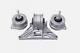 3PCS Engine Gearbox Mount For Porsche 986 987 Boxster 97-08 Cayman 98637504901