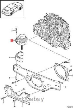 3PCS Engine Gearbox Mount For Porsche 986 987 Boxster 97-08 Cayman 98637504901
