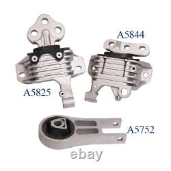 3PC Engine Motor & Transmission Mount for 2014-2019 Jeep Cherokee l4 2.4L