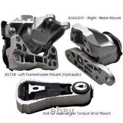 3Pcs Engine Motor & Transmission Mounts Set Fit Ford Explorer V6-3.5L 2016-2019