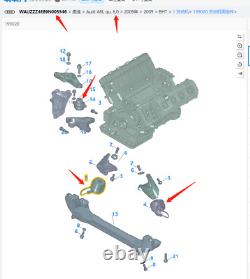 3X Sensor Engine Mount Kit For Audi S8 A8 3.7 4.2 5.2 6.0 V8 4E2 4E8 4E0199381FM