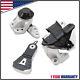 3 For Ford Explorer 2016-2019 Engine Mounts Hydraulic Transmission Mount Set US