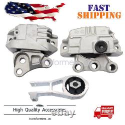 3 Motor Mounts For 2.4L Engine 2015-2021 Jeep RENEGADE Automatic Transmission