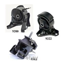 3 PCS Front Motor & Trans Mount FIT 2005-2010 Kia Sprotage 2.0L Manual Trans