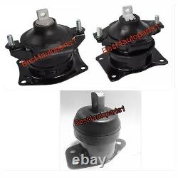 3pc Engine Mounts & 1 bushing For 2005-2006-2007-2008 Acura RL 3.5L Automatic