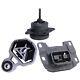 3pc Engine & Trans Mount For 2012-2015 Ford Explorer 2.0l Turbo Fast Free Ship