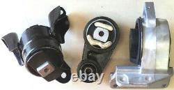 3pc Motor Mount For 2010-2011-2012 Ford Fusion 3.0l Automatic Fast Free Shipping