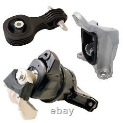 3pc Motor Mount Kit Set for 14-15 Honda Civic 1.8L Engine Auto Transmission