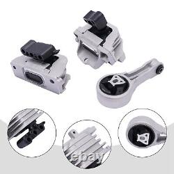 3pc Motor Mount Kit for 11-16 Dodge Journey 2.4L Engine, Automatic Transmission
