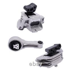 3pc Motor Mount Kit for 11-16 Dodge Journey 2.4L Engine, Automatic Transmission