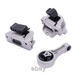3pc Motor Mount Kit for 11-16 Dodge Journey 2.4L Engine, Automatic Transmission