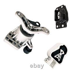3pc Motor Mount Set for 13-18 Ford Fusion 2.0L Engine AT Auto Transmission