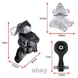 3pc Motor Mounts For SEDAN 1.8L Engine Honda Civic 2013 2015 AUTOMATIC