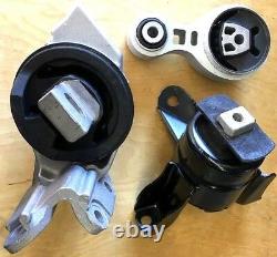 3pc Motor & Trans Mount For 2010-2011-2012 Ford Fusion 2.5l Manual Fast Ship