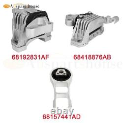 3pcs Engine Motor & Trans Mount For 2015-2017 Chrysler 200 3378 3308 3380