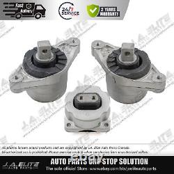 3pcs Engine Transmission Mount Kit fit Maserati Ghibli Quattroporte (14-17) 2WD
