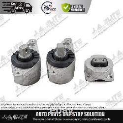 3pcs Engine Transmission Mount Kit fit Maserati Ghibli Quattroporte (14-17) 2WD