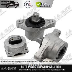 3pcs Engine Transmission Mount Kit fit Maserati Ghibli Quattroporte (14-17) 2WD
