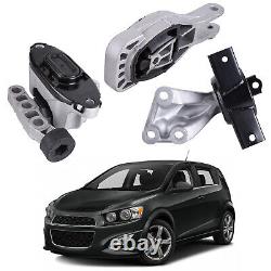 3x Engine Motor Mounts Automatic Transmission For Chevrolet Sonic 1.8l 2012-2016