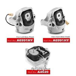 3x Front & Rear Engine Motor Mount for Audi A4 Quattro 09-16 A4 A5 A5 Quattro