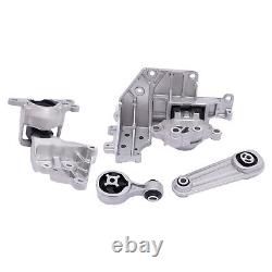 4PCS Engine Motor + Auto Transmission Mount Kit For 2014-2017 Nissan Rogue 2.5L