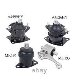4PC Engine Motor & Automatic Transmission Mount for 2005-2008 Acura RL V6 3.5L
