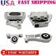 4Pcs Engine Mounts & Transmission Mount Set For 2015-2017 Jeep Renegade L4 2.4L