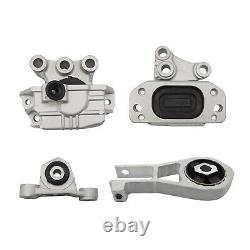 4Pcs Engine Mounts & Transmission Mount Set For 2015-2017 Jeep Renegade L4 2.4L