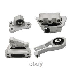 4Pcs Engine Mounts & Transmission Mount Set For 2015-2017 Jeep Renegade L4 2.4L