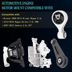 4X Engine Motor Transmission Mount Kit For 2008-2015 Nissan Rogue 2.5L FWD CVT