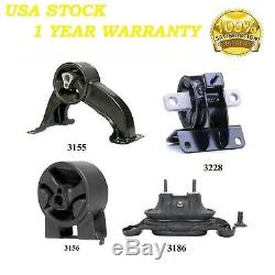 4 PCS MOTOR & TRANS MOUNT FIT 2008-2010 Dodge Grand Caravan 3.3L 3.8L & 4.0L