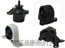 4pc Engine Motor Mount Kit for 01-02 Honda Civic 1.7L SOHC 4cyl Auto Trans