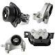 4pc Engine Mount Set for 10-17 Chevy Equinox 2.4L Automatic Motor Mount Kit