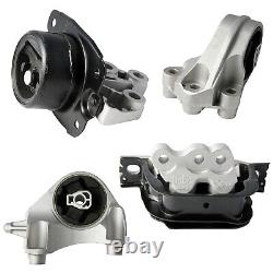 4pc Engine Mount Set for 10-17 Chevy Equinox 2.4L Automatic Motor Mount Kit