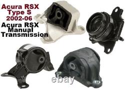 4pc Engine & Transmission Mounts For 2002-2006 Acura Rsx Type S Manual Fast Ship