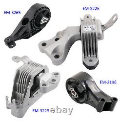 4pc Motor Mount Set for 11-16 Chevy Cruze 1.4L Turbo Engine Auto Trans AT