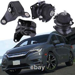 4pcs Engine Motor & Auto Transmission Mount Fit For 2011-2017 Honda Odyssey 3.5l