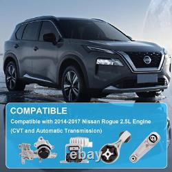 4pcs Engine Motor Transmission Mount Kit For 14-19 Nissan Rogue 2.5L Auto. Trans