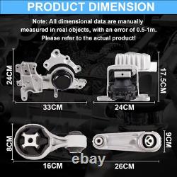 4pcs Engine Motor Transmission Mount Kit For 14-19 Nissan Rogue 2.5L Auto. Trans