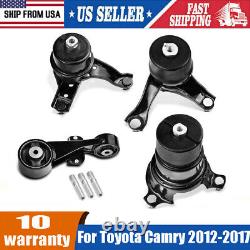 4pcs Motor Mount Kit for 2012-17 Toyota Camry 2.5L Gas Engine Automatic Trans AT